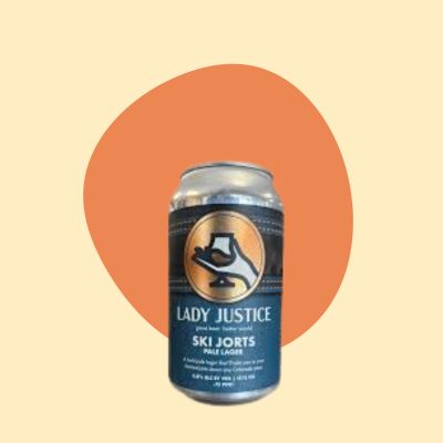 Lady Justice Ski Jorts Pale Lager