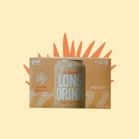 Long Drink - Peach (6pk)