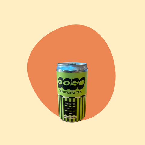 Ooso Sparkling Tea Green Tea 8oz